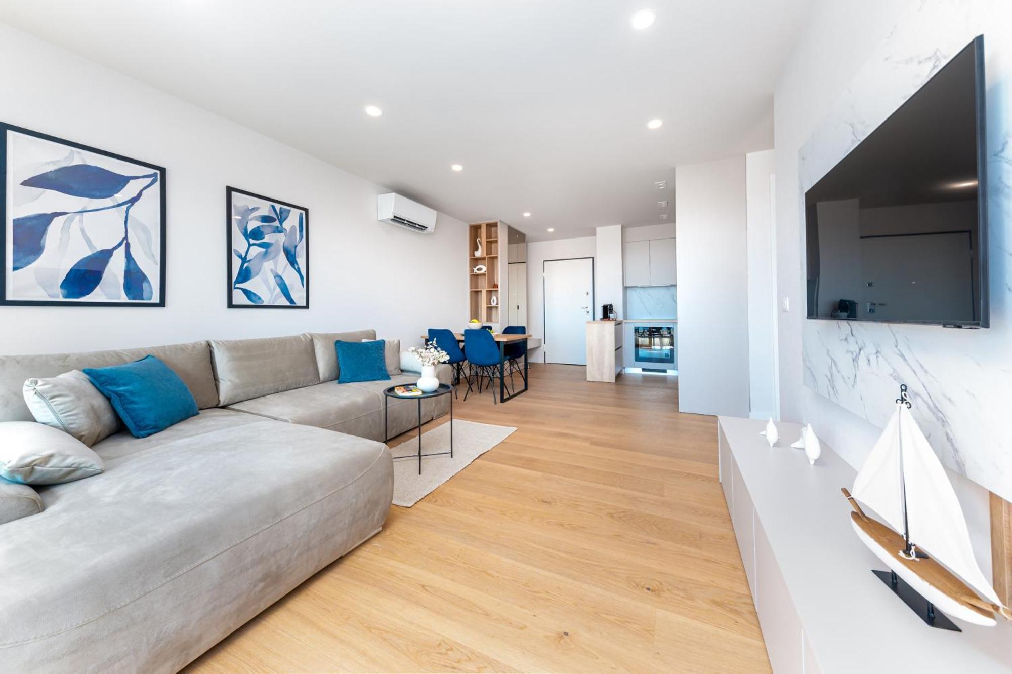 Luxury Adria Sea City & Mountain View Apartment 马卡尔斯卡 外观 照片