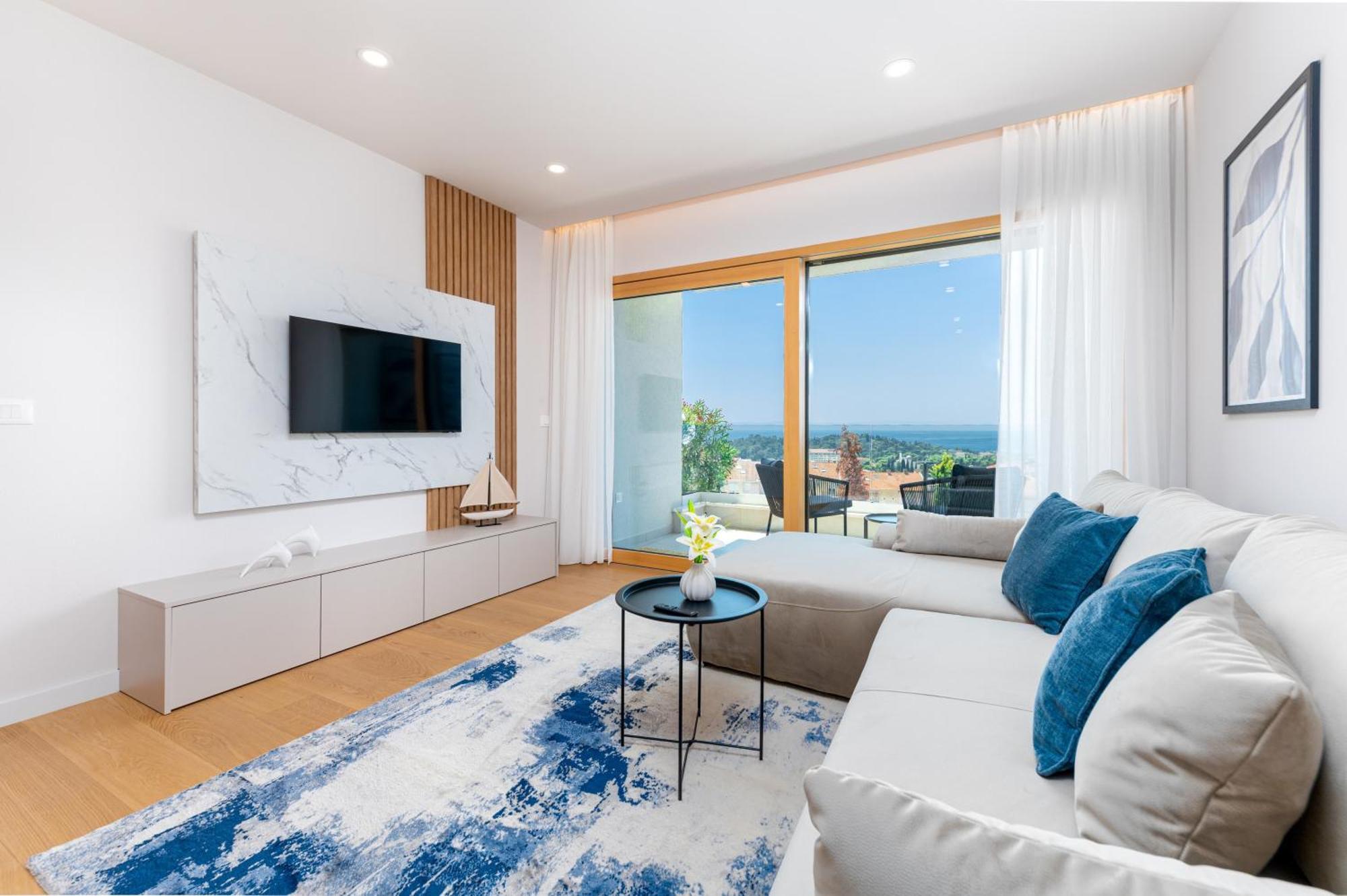 Luxury Adria Sea City & Mountain View Apartment 马卡尔斯卡 外观 照片
